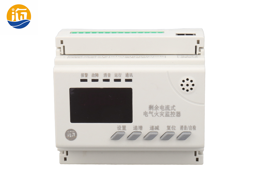 导轨安装式电气火灾监控16路漏电4路温度